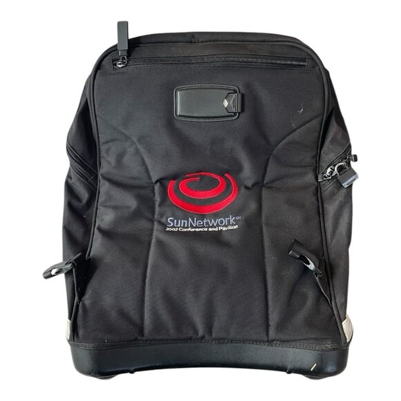 SunNetwork 2002 Conference Rolling Backpack Travel Bag Laptop Sleeve VGC - Picture 2 of 6